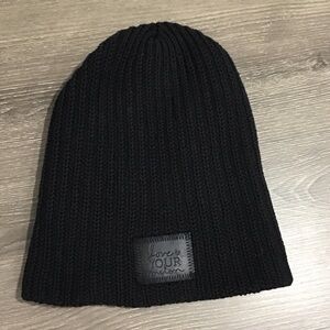 Love Your Melon Classic Black Knit Toque